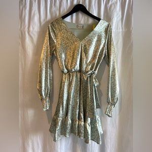 Altar’d State Floral Silky Mini Dress size S